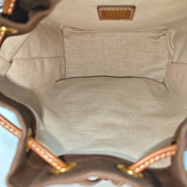 Fabric Backpack Brown