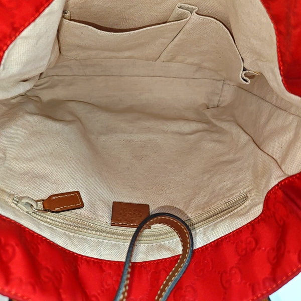Monogram Nylon Tote Bag Red