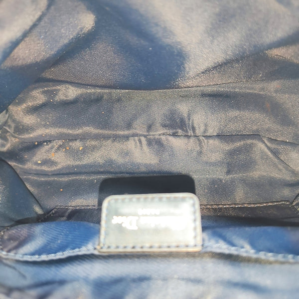 Oblique Canvas Top Handle Bag Black