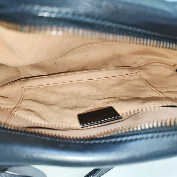 GG Marmont Small Quilted Calfskin Black