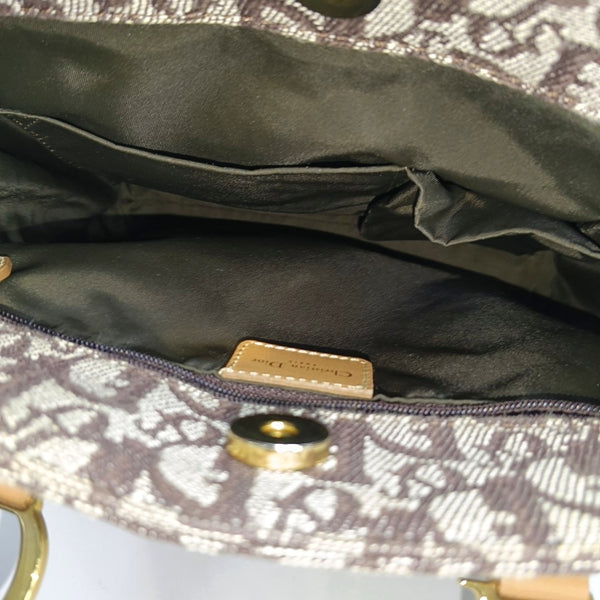 Vintage Tote Oblique Canvas Brown