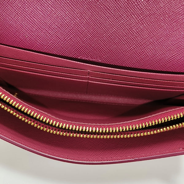 Saffiano Calfskin Wallet Red