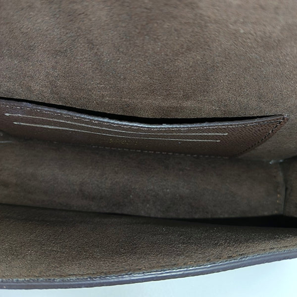 Lily Monogram Coated Canvas Brown