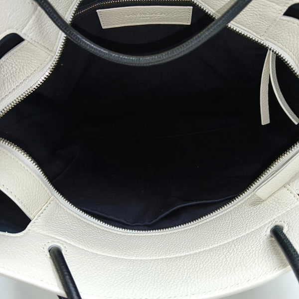 Shopping Bag Calfskin White