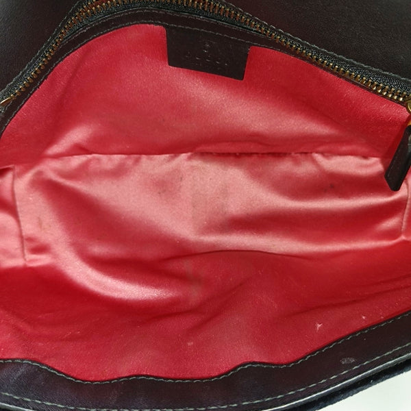 GG Marmont Medium Quilted Velvet Black