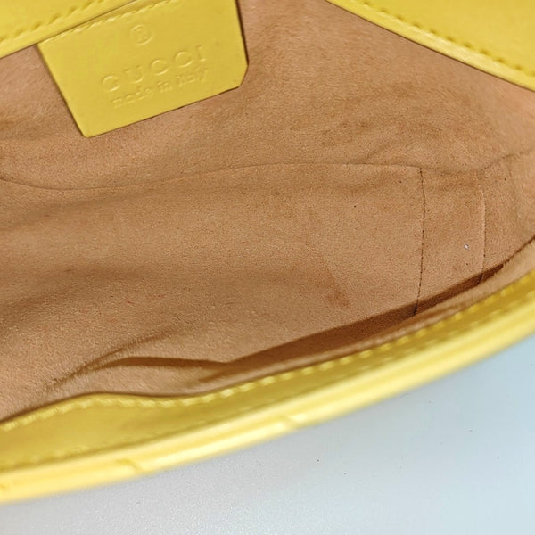 GG Marmont Mini Quilted Calfskin Yellow