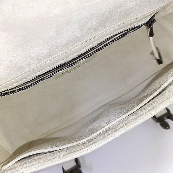 Diorcamp Small Cannage Calfskin White