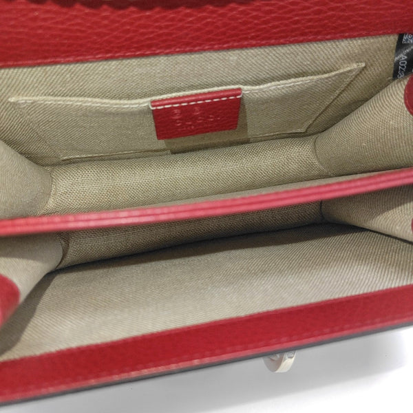 Interlocking G Small Calfskin Red