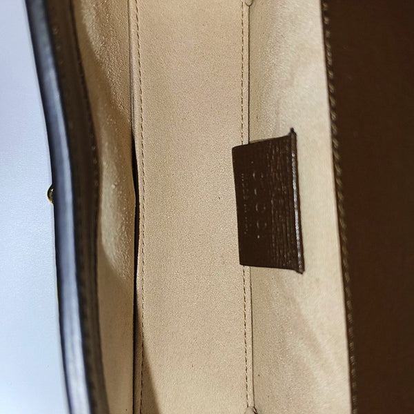 Horsebit 1955 Mini Monogram Coated Canvas Beige