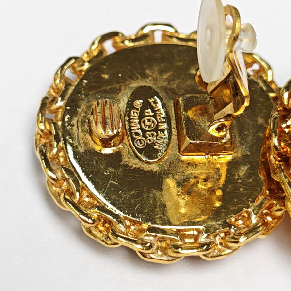 Metal Gold Clip On Earrings