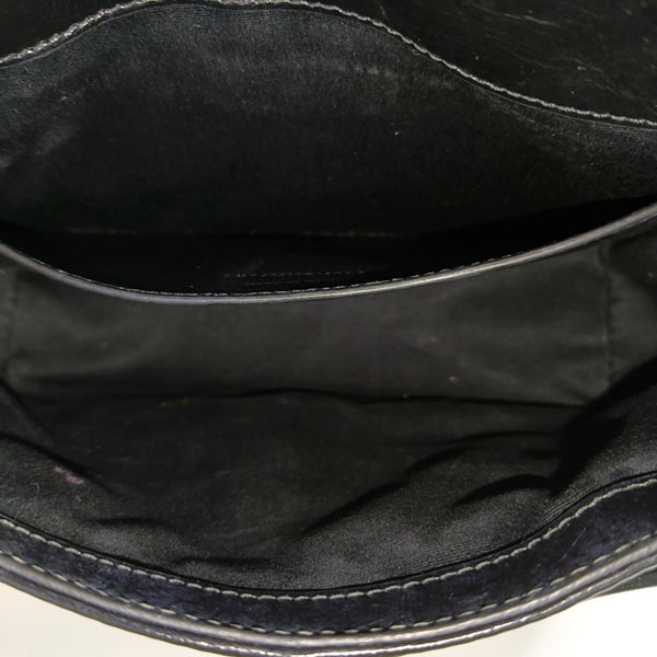 NIKI Small Chevron Calfskin Black