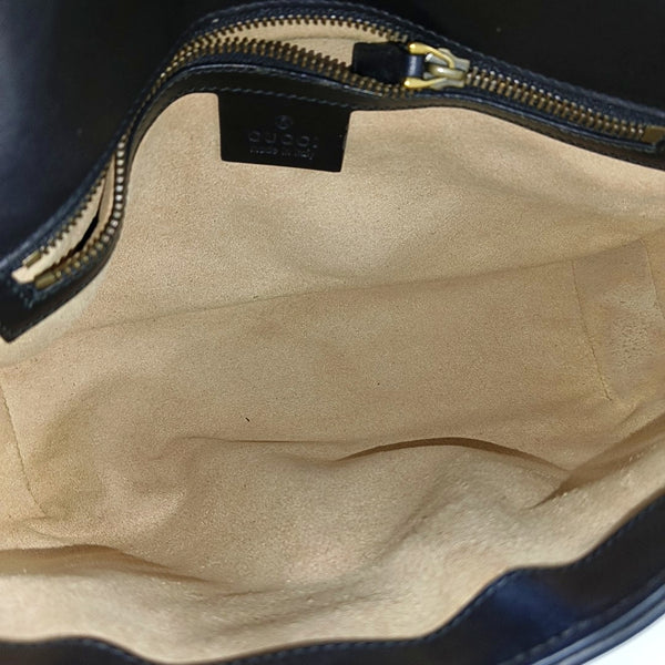 GG Marmont Medium Quilted Calfskin Black
