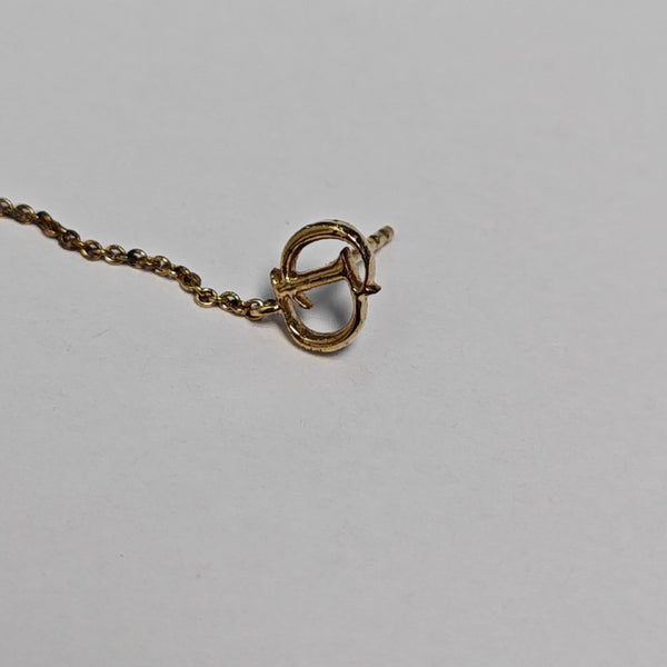 Pendientes Secret Cannage de metal dorado