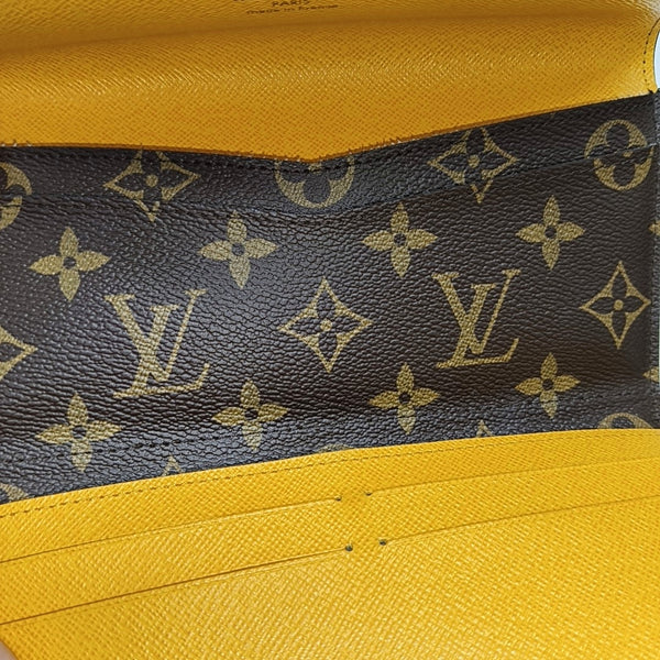 JOSÉPHINE Monogram Coated Canvas Brown Wallet