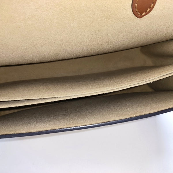 BEAUMARCHAIS Damier Ebene Coated Canvas Brown
