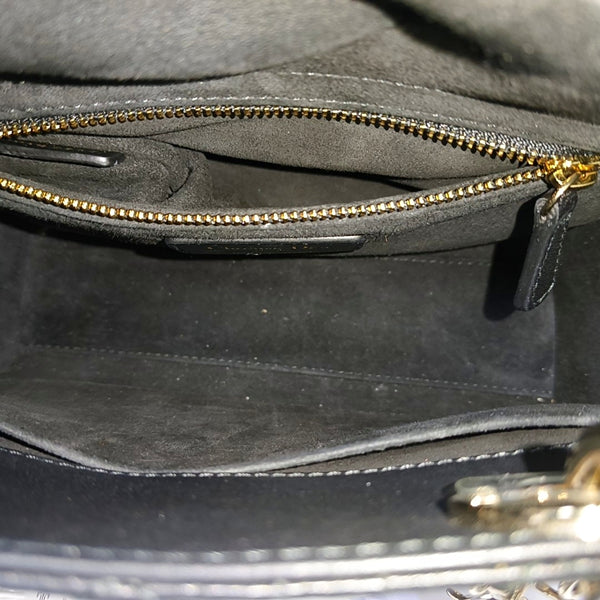 Lady Dior Small Cannage Lambskin Black