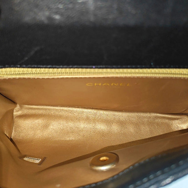 Quilted Calfskin Shoulder Bag Black