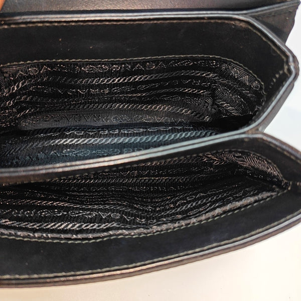 Calfskin Shoulder Bag Black