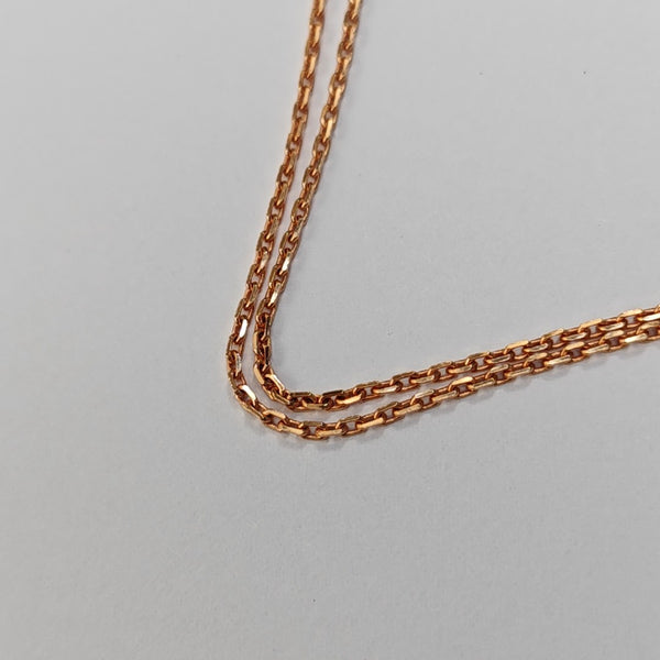 Pop H Metal Rose Gold Necklace