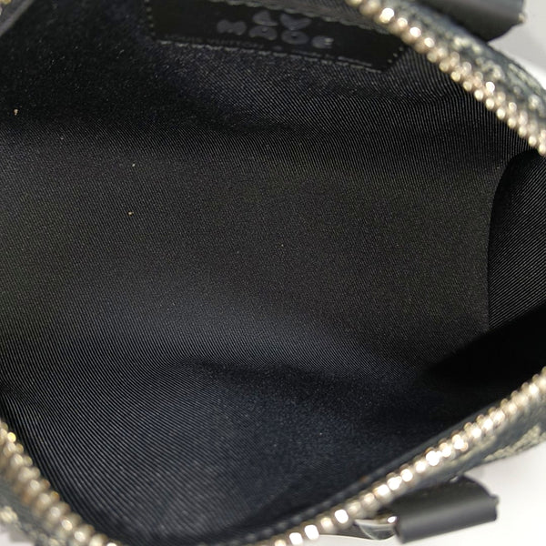 KEEPALL Nano Monogram Calfskin Black