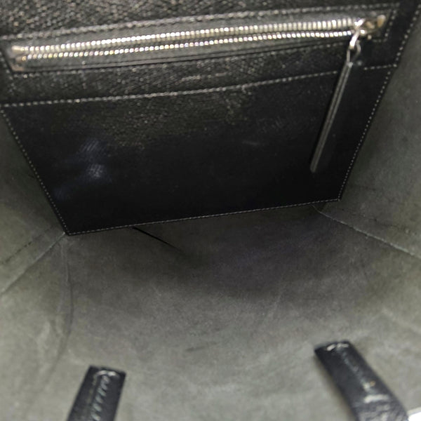 Authenticated pre-owned VERTICAL CABAS Small Calfskin Black - Tote Bag at Looply