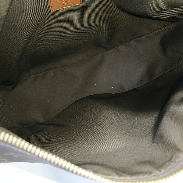 LOOP HOBO Monogram Coated Canvas Brown