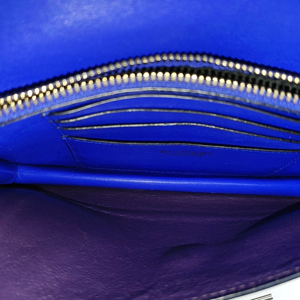 SERPENTI FOREVER Calfskin Blue Wallet