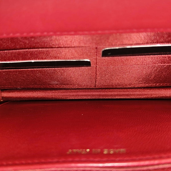 WOC Quilted Lambskin Red