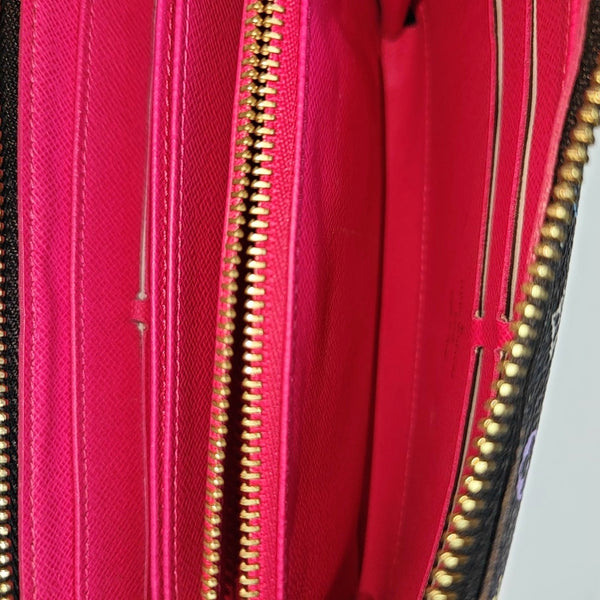 LV × TM ZIPPY Monogram Coated Canvas Black Wallet