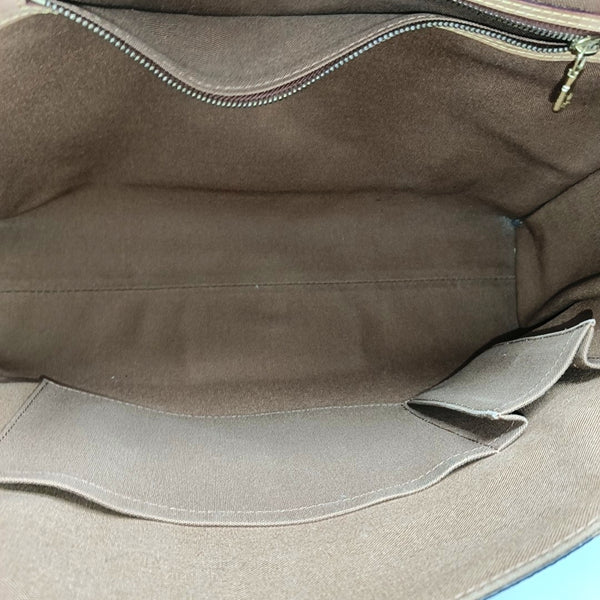 VALMY Monogram Coated Canvas Brown