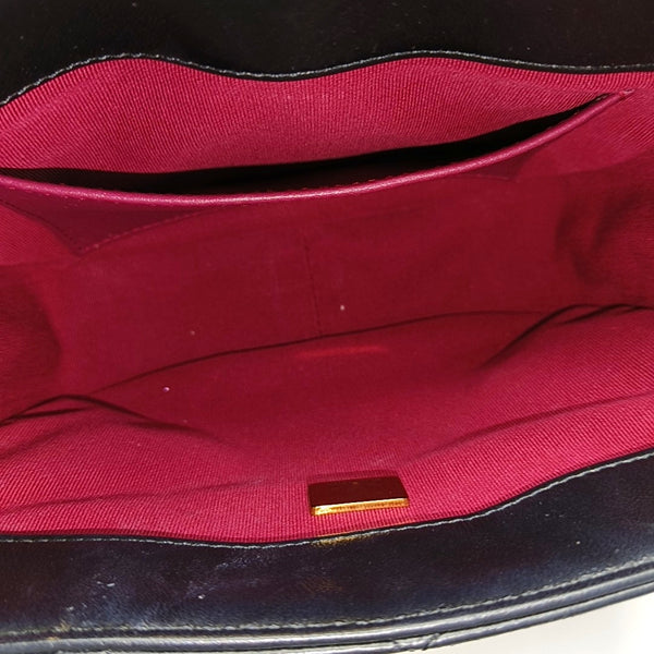 Quilted Lambskin Shoulder Bag Small Black