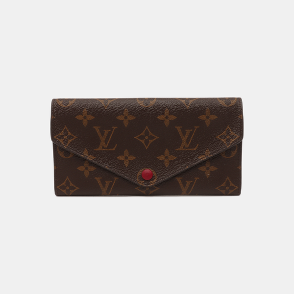 JOSÉPHINE Monogram Coated Canvas Brown Wallet
