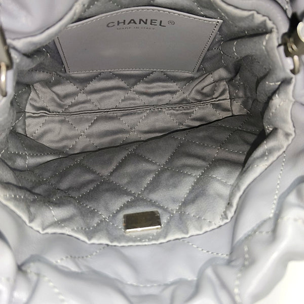 CHANEL 22 Mini Quilted Calfskin Gray