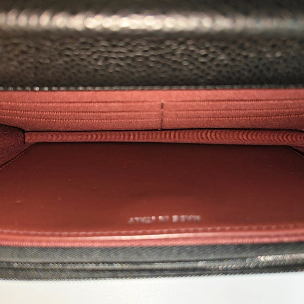 WOC Quilted Grained Calfskin Black