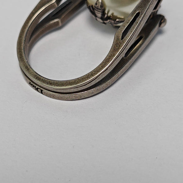 Metal Gray Ring EU 51