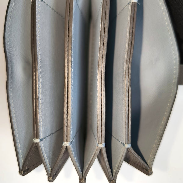 STRAP Calfskin Gray Card Holder