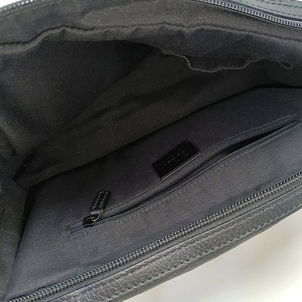 Monogram Canvas Shoulder Bag Black