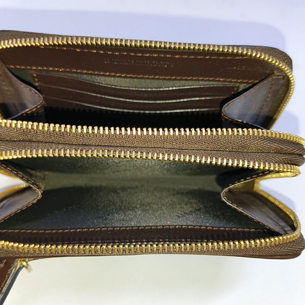 Quilted Leather Wallet Black