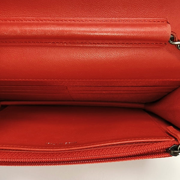 WOC Quilted Lambskin Red