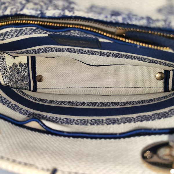 Lady D-Lite Medium Canvas Blue