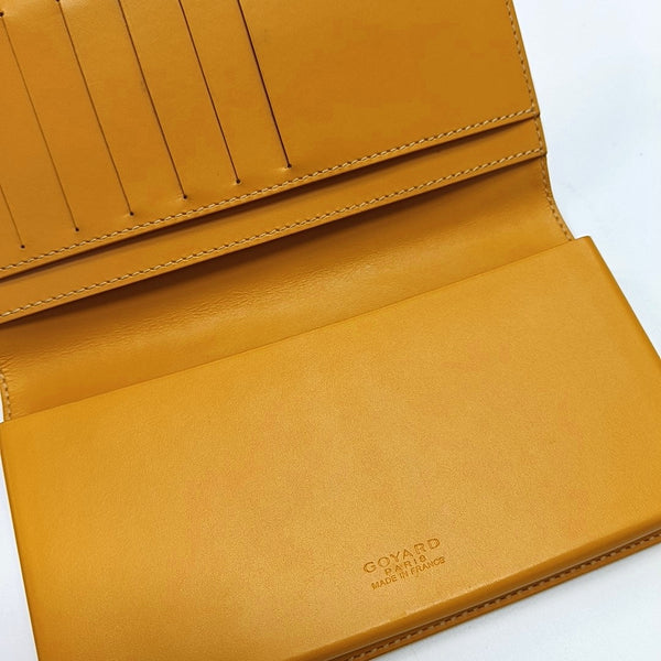 Coated Canvas Wallet Yellow