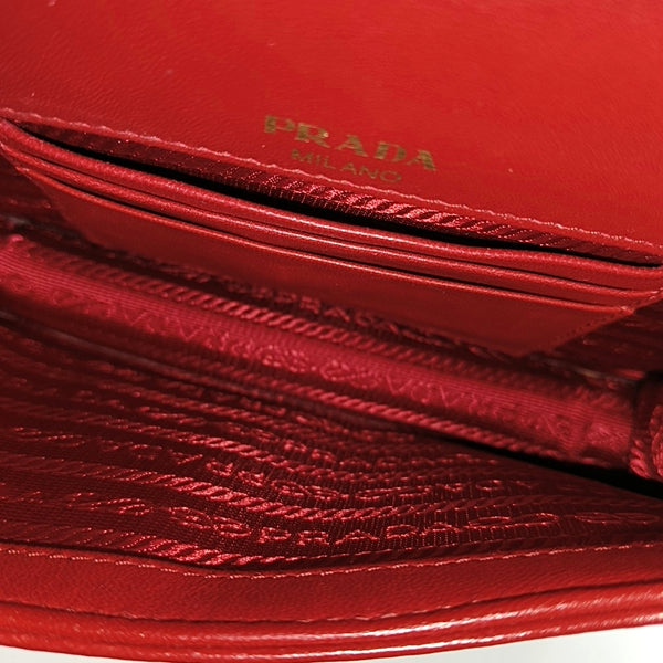 Mini Bag Quilted Lambskin Red