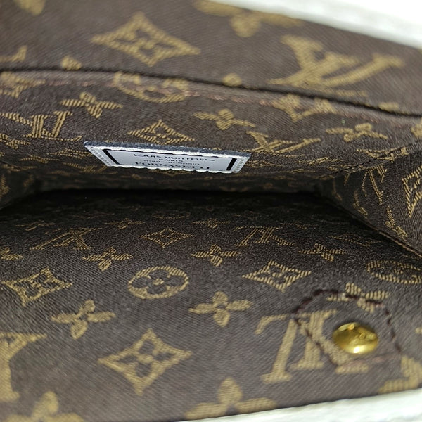 SAC PLAT Mini Calfskin White