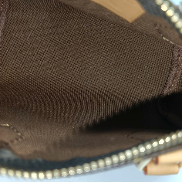 Authenticated pre-owned SPEEDY Nano Monogram Coated Canvas Brown - Shoulder Bag at Looply
