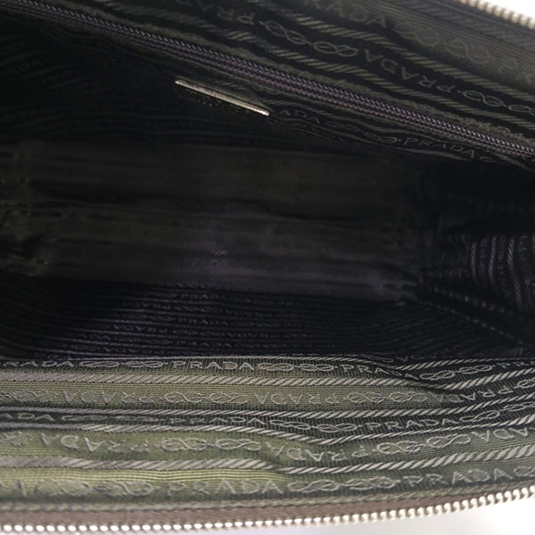 Nylon Top Handle Bag Green