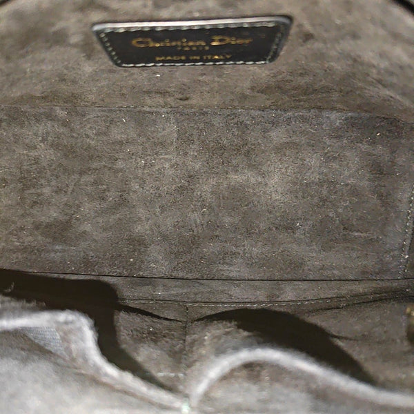 Lady 95.22 Small Cannage Calfskin Black