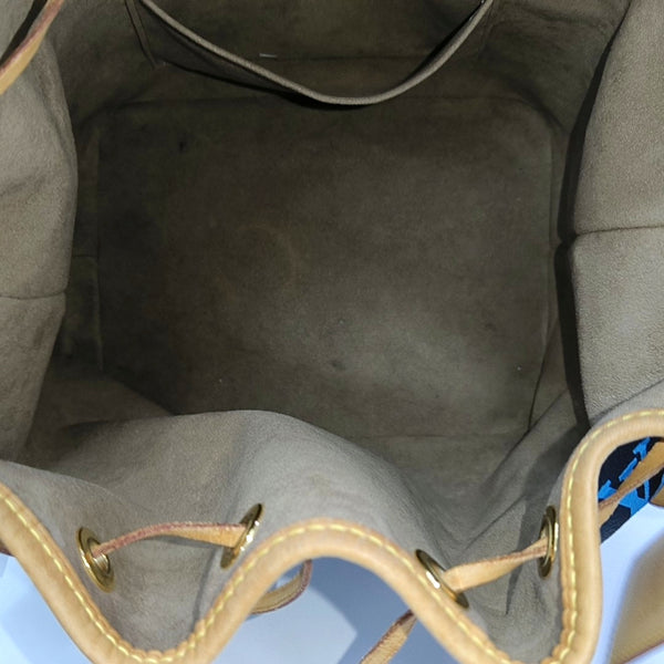 LV × TM NÉONOÉ MM Monogram Coated Canvas Black