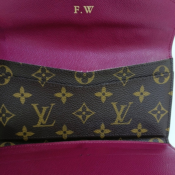 JOSÉPHINE Monogram Coated Canvas Brown Wallet