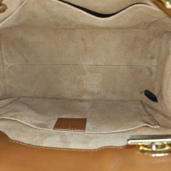 Padlock Small Monogram Coated Canvas Beige