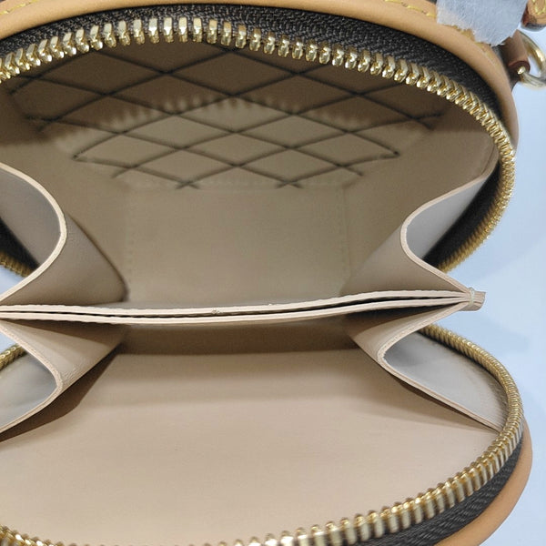 BOITE CHAPEAU Mini Monogram Coated Canvas Brown